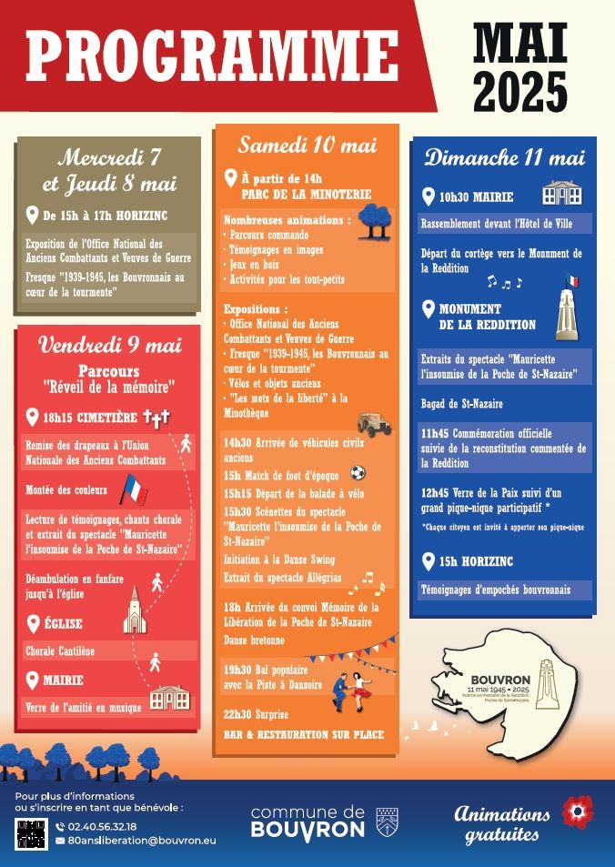 80e anniversaire de la reddition de la Poche de Saint-Nazaire