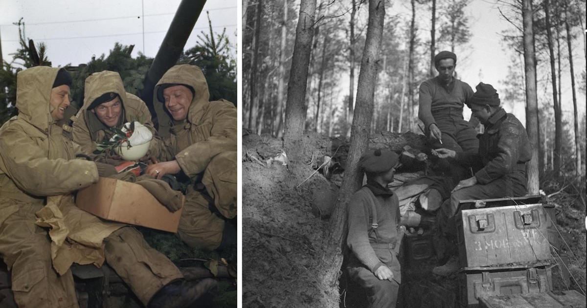 A Glimpse of Christmas at the Front in 1944