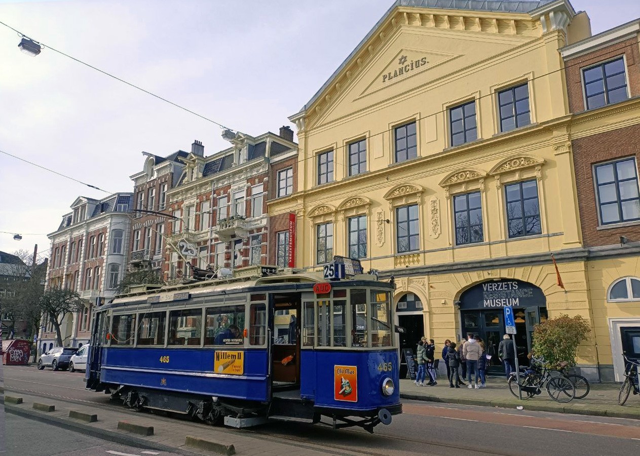 Historic Tram ride through Amsterdam 