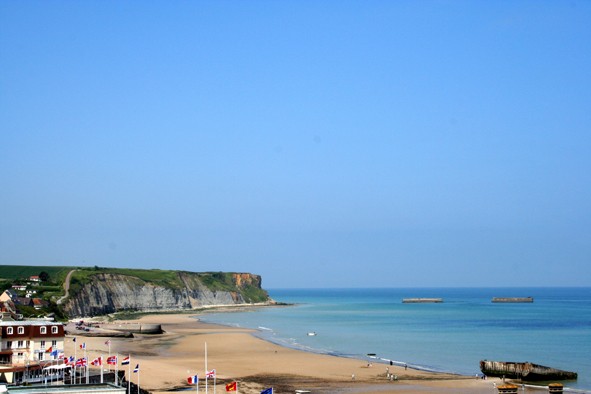 Der knstliche Hafen von Arromanches